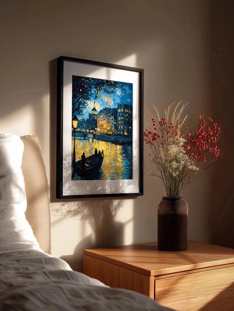 Cuadro Venecia estilo al Van Gogh