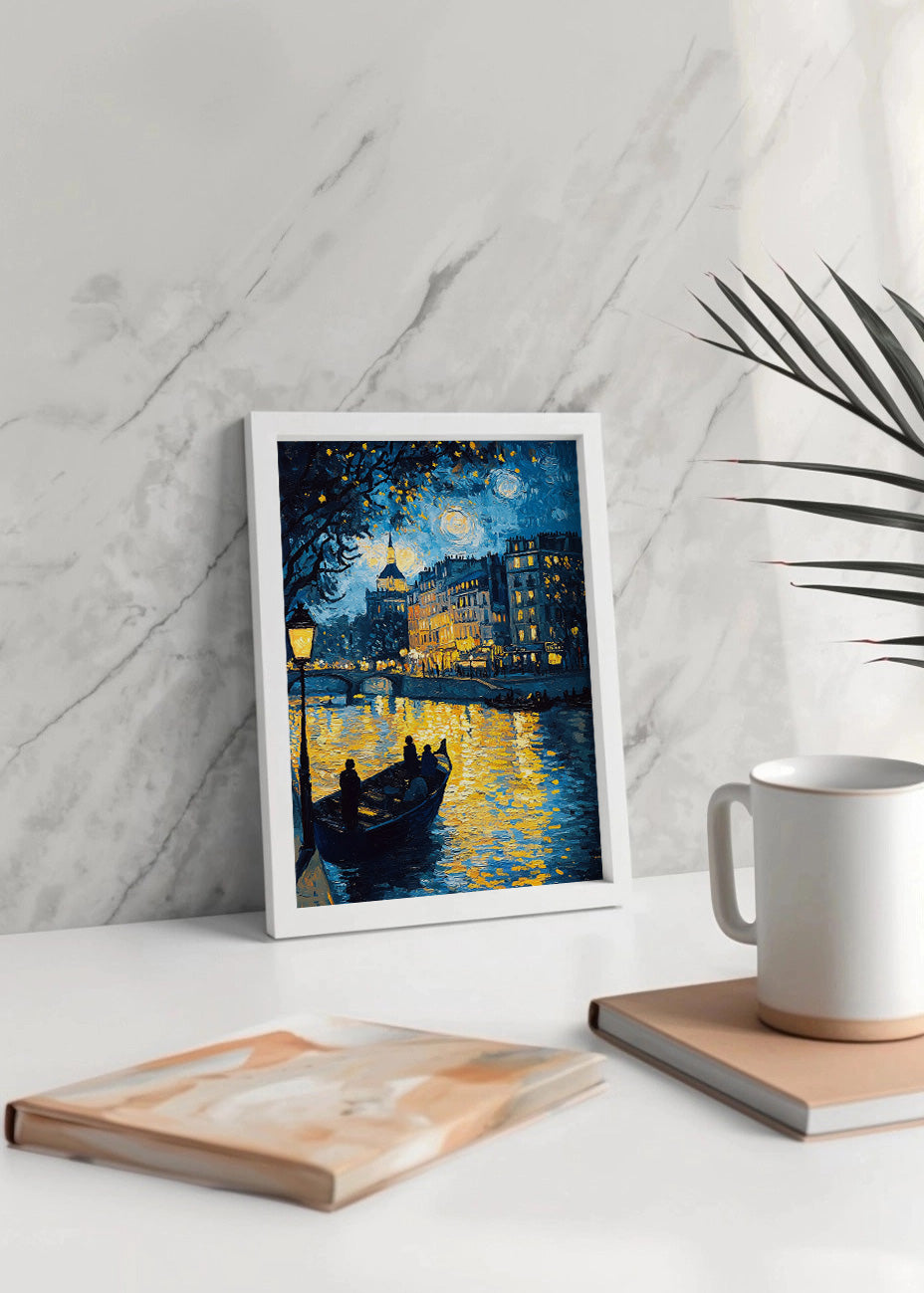 Cuadro Venecia estilo al Van Gogh