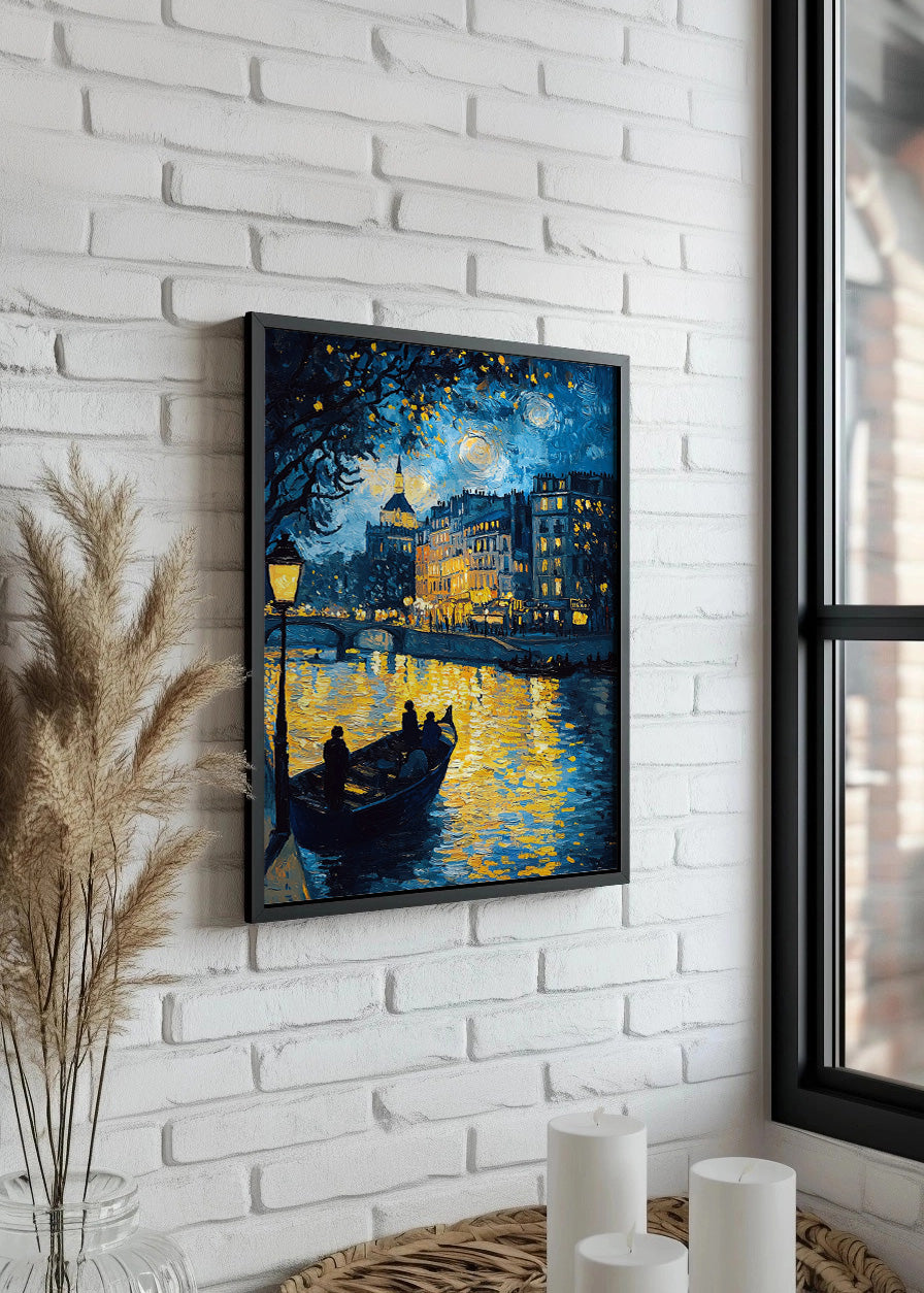 Cuadro Venecia estilo al Van Gogh