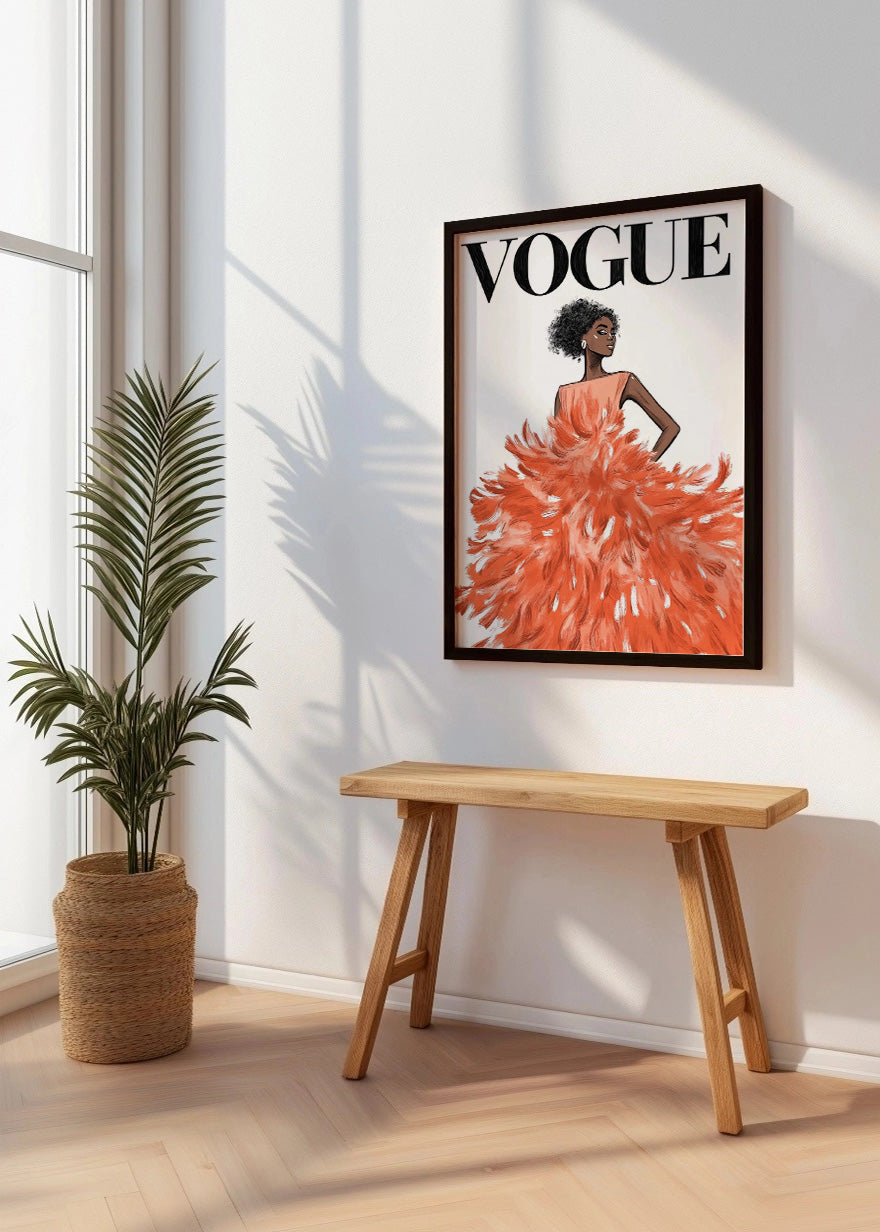 Cuadro Vestido Vogue