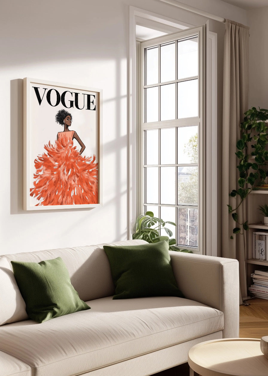 Cuadro Vestido Vogue