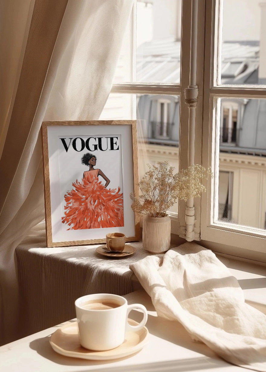 Cuadro Vestido Vogue
