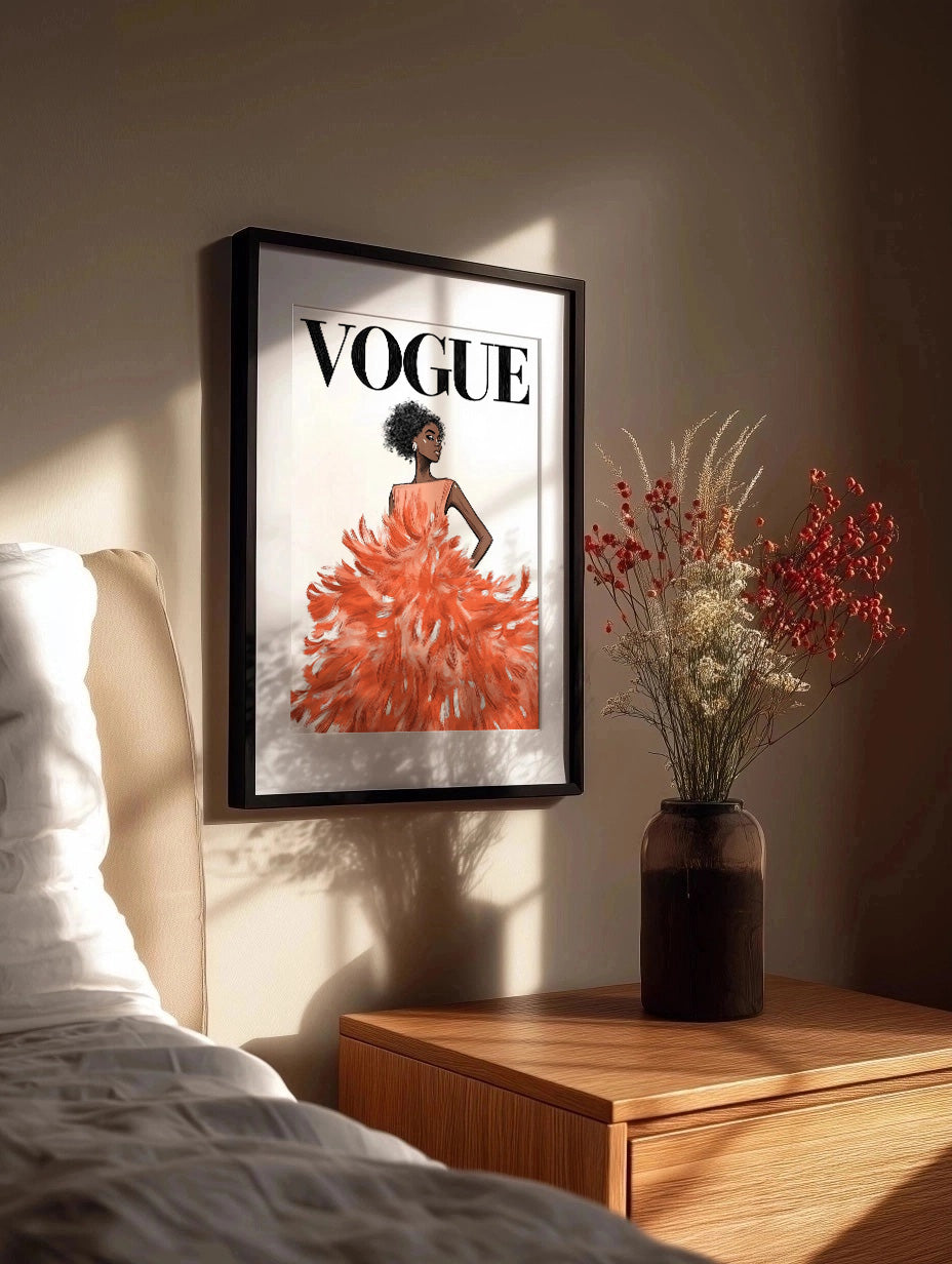 Cuadro Vestido Vogue