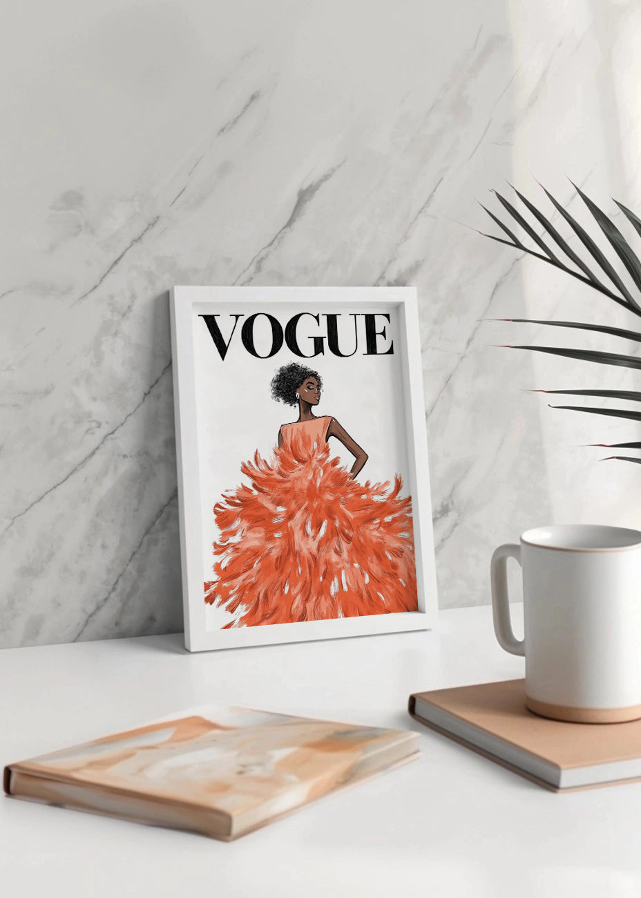 Cuadro Vestido Vogue