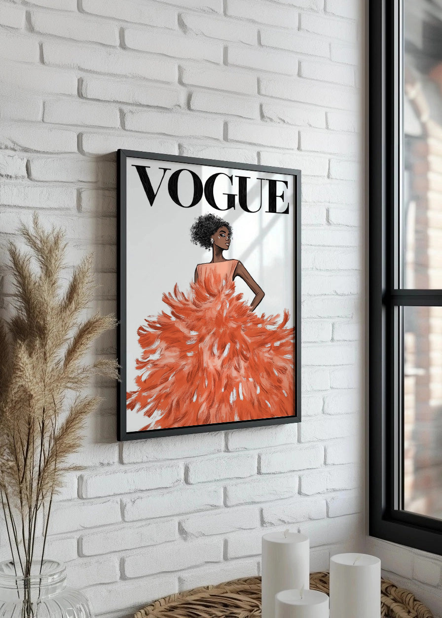 Cuadro Vestido Vogue