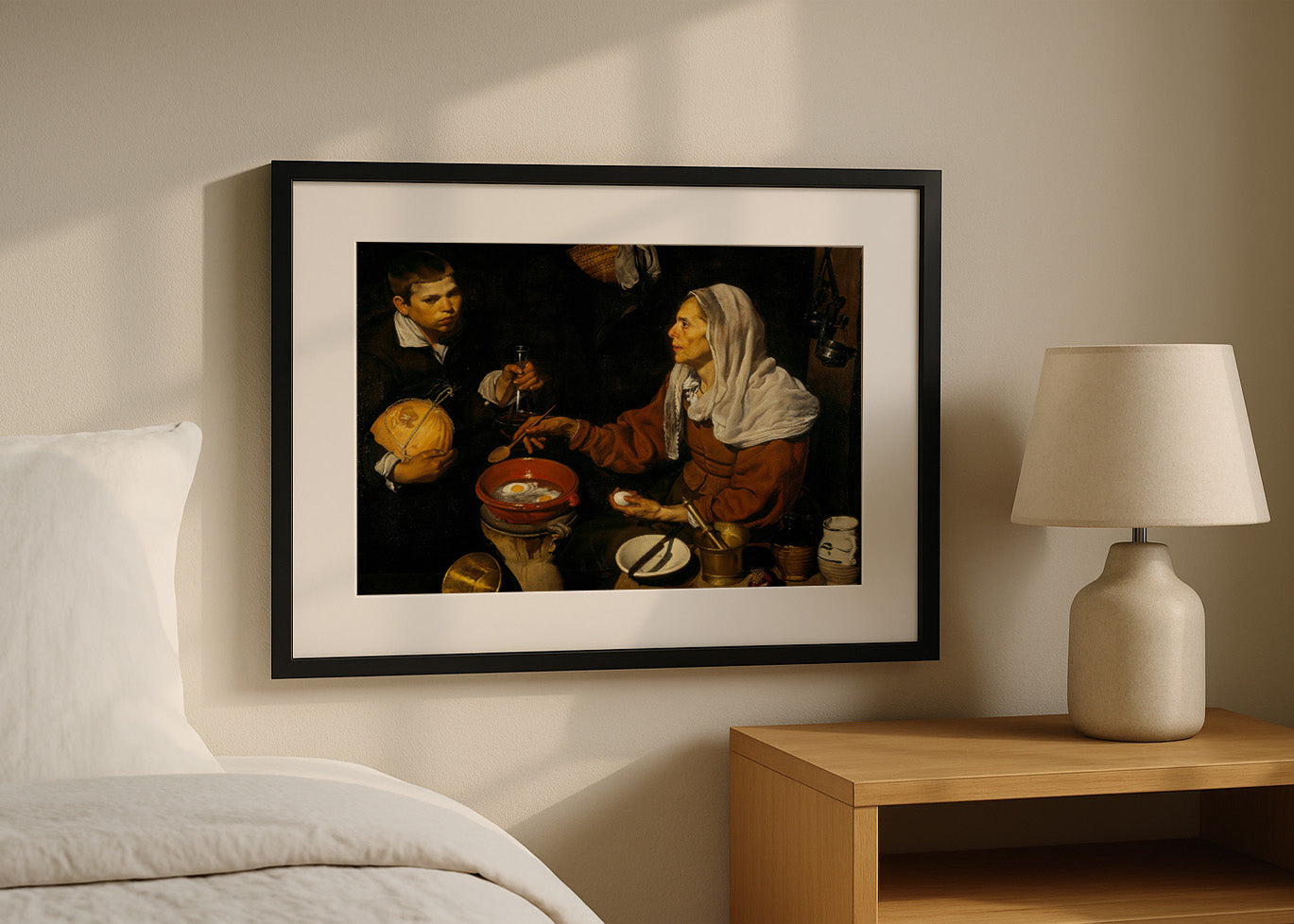 Cuadro Vieja friendo huevos (Diego Velázquez)
