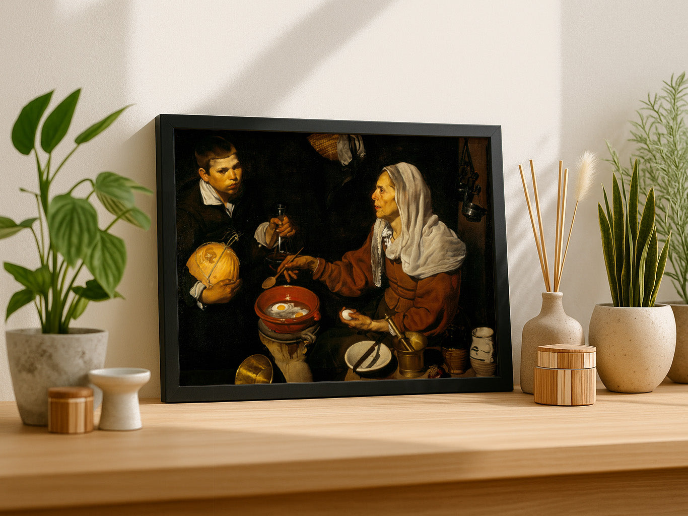 Cuadro de Vieja friendo huevos (Diego Velázquez) - Fine Artic