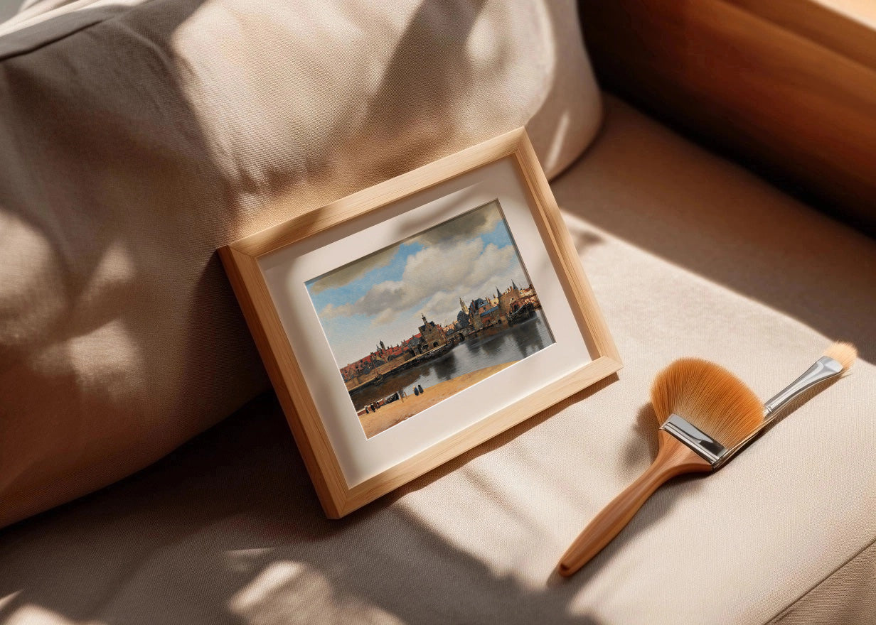 Cuadro Visita de Delft (Johannes Vermeer)