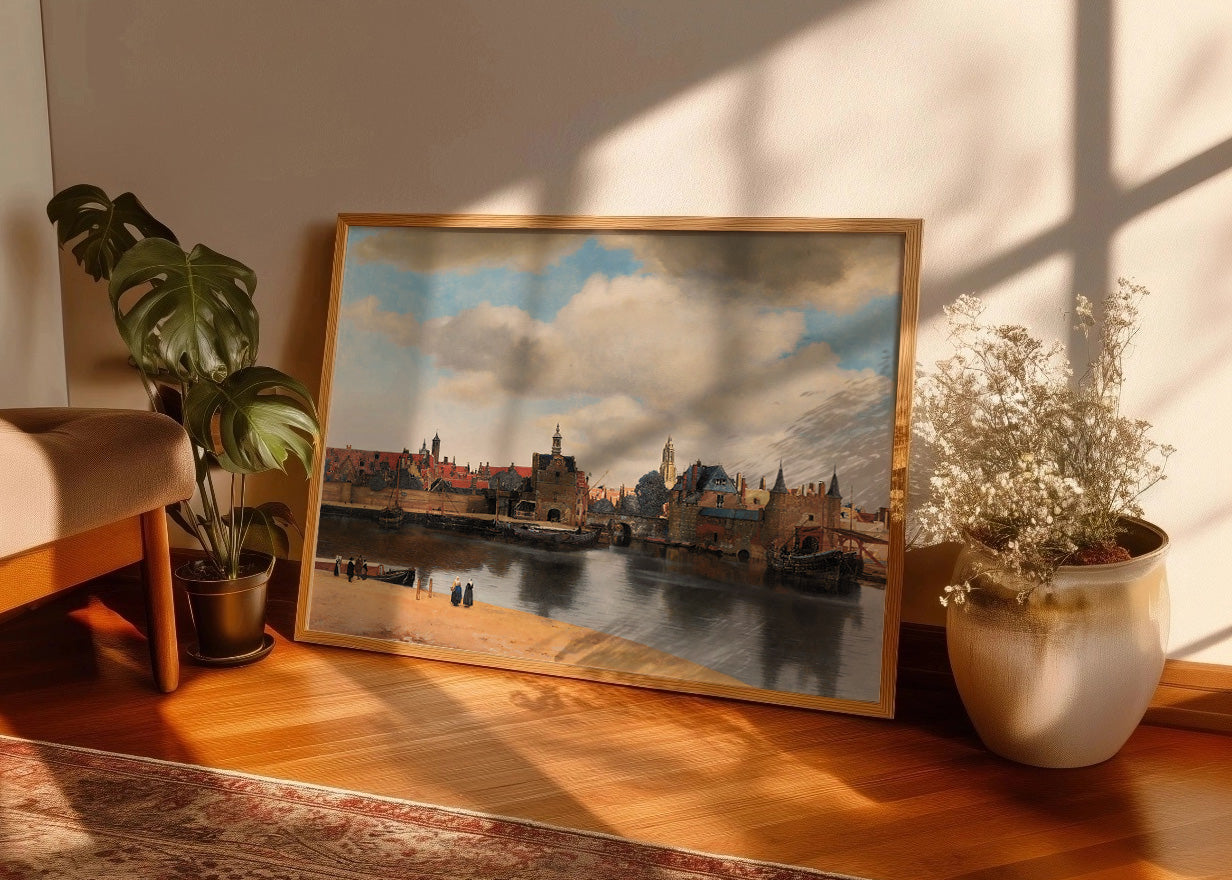 Cuadro Visita de Delft (Johannes Vermeer)
