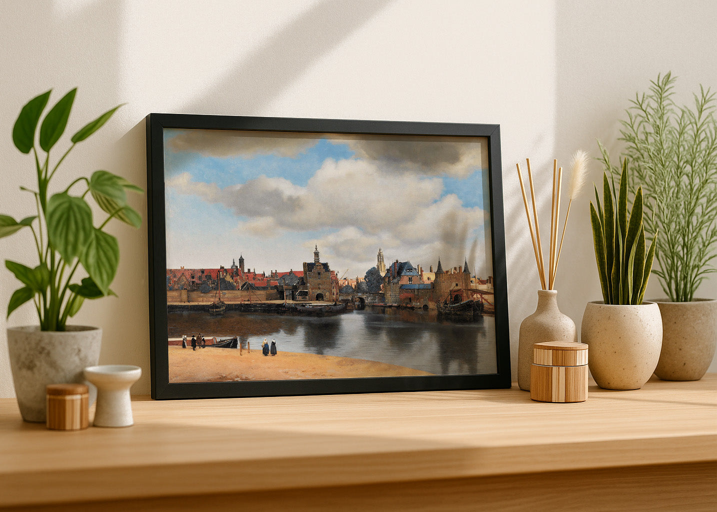 Cuadro Visita de Delft (Johannes Vermeer)