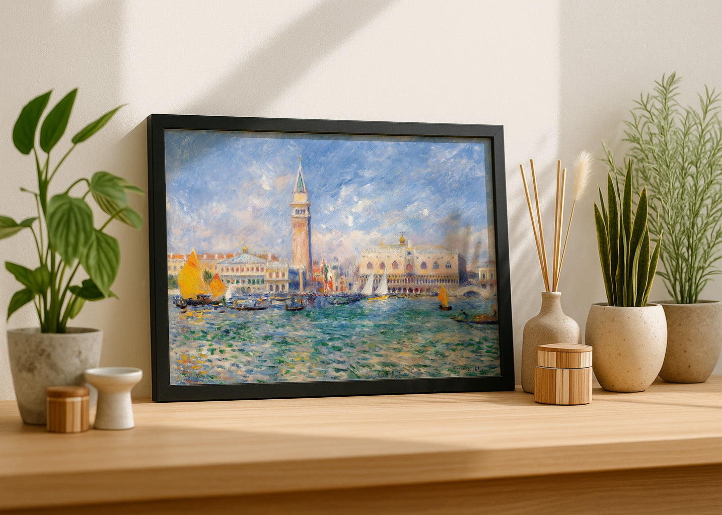 Cuadro Vista de Venecia - El palacio de los Dogos (Renoir)