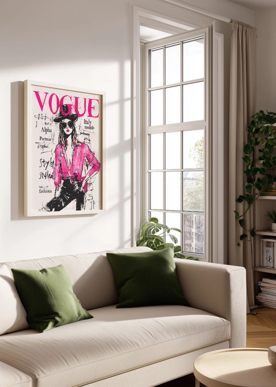 Cuadro Vogue de moda