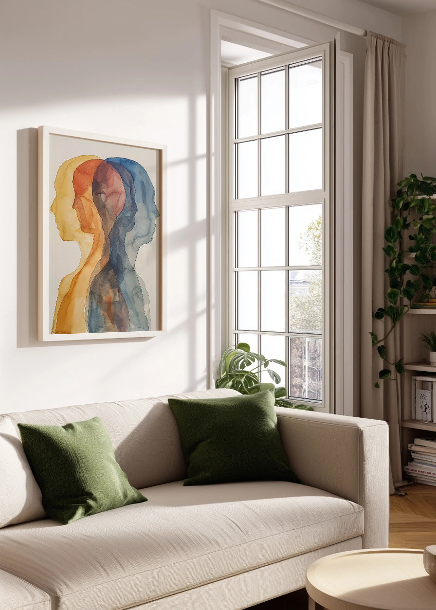 Cuadro ​Watercolors head