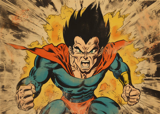 Cuadro What if Vegeta Superhero