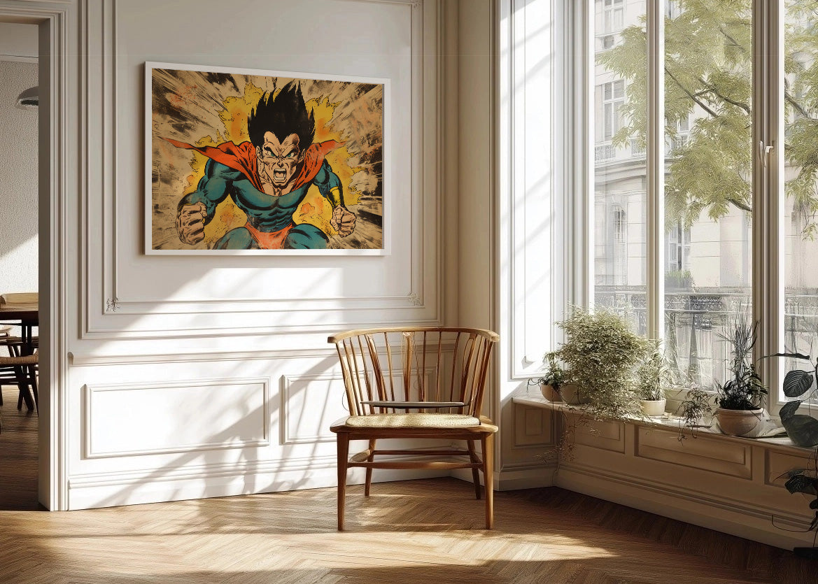Cuadro What if Vegeta Superhero
