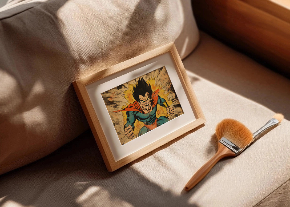 Cuadro What if Vegeta Superhero