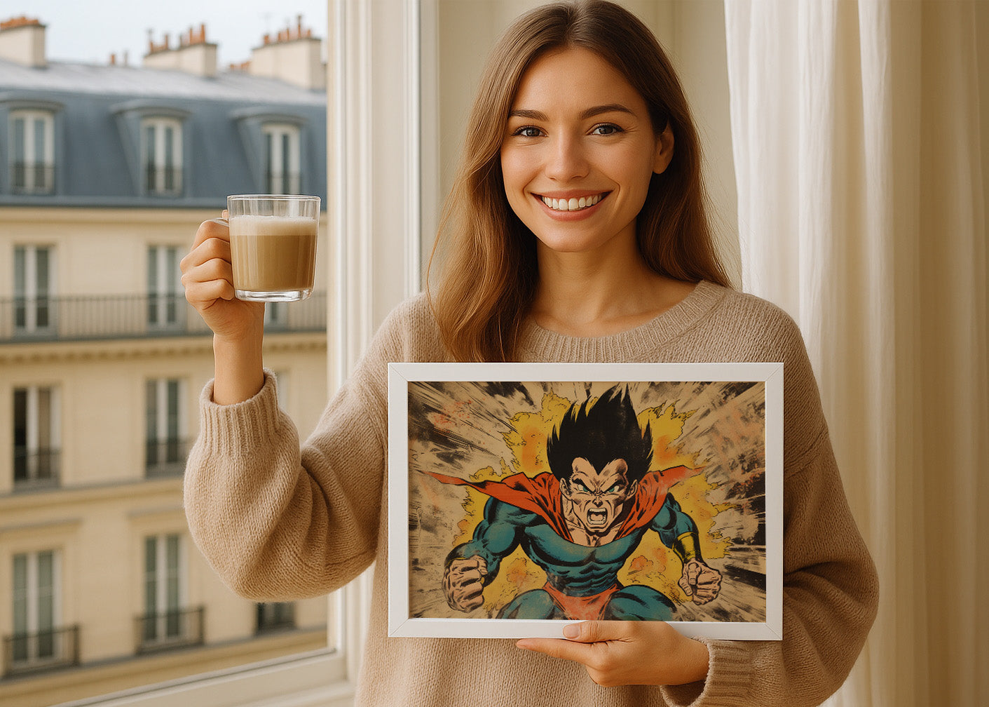 Cuadro What if Vegeta Superhero