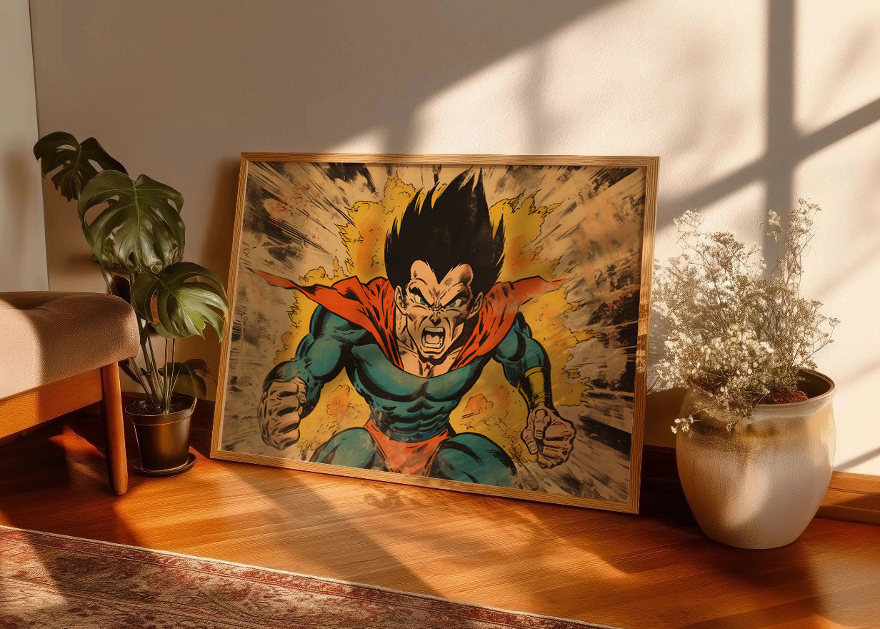 Cuadro What if Vegeta Superhero