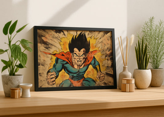 Cuadro What if Vegeta Superhero