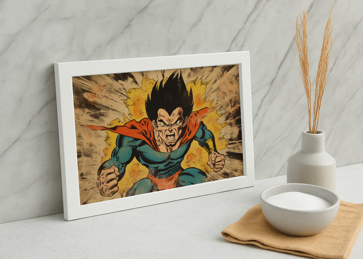 Cuadro What if Vegeta Superhero