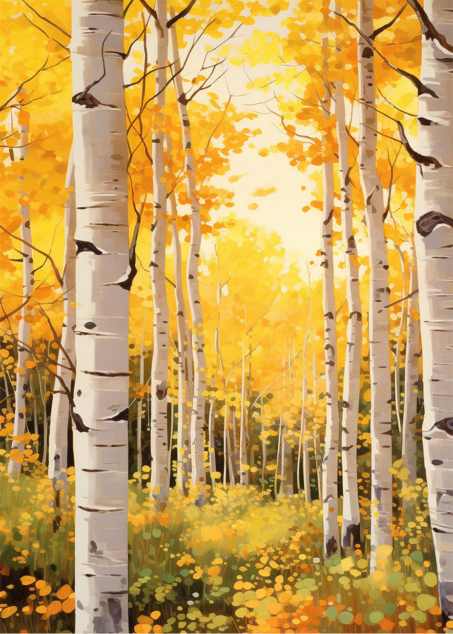 Cuadro Yellow forest