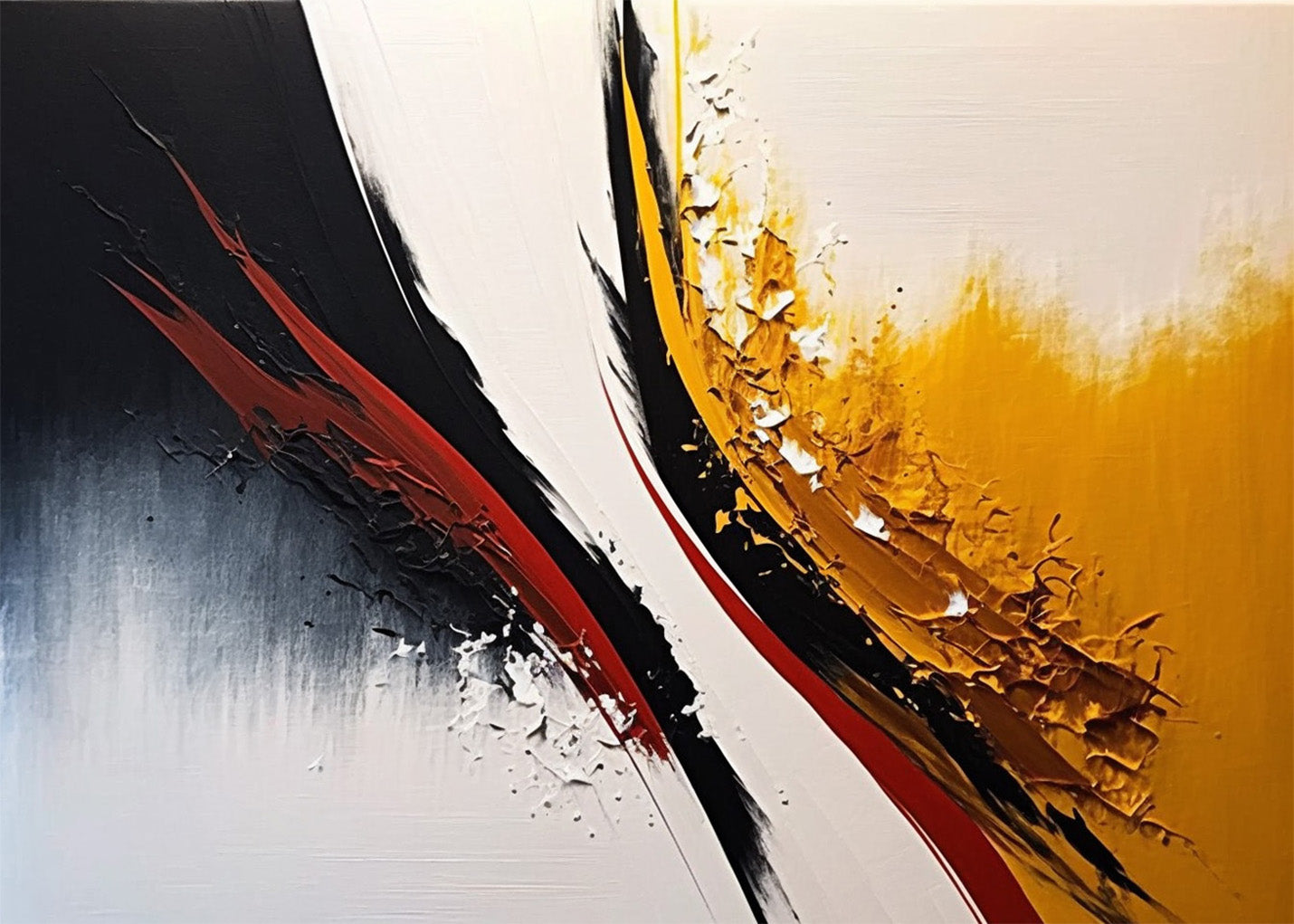 Cuadro Fusión de colores abstracto