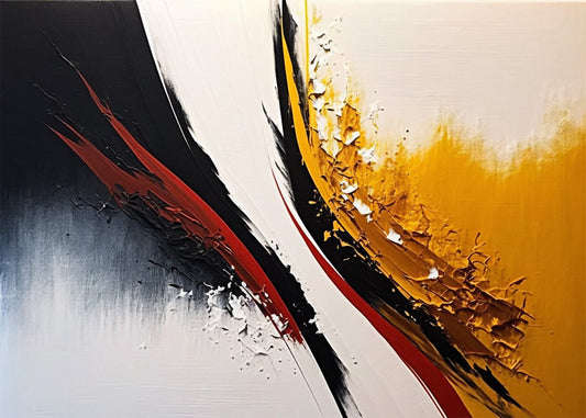 Cuadro Fusión de colores abstracto