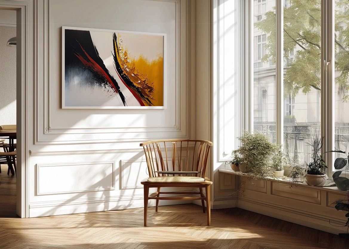 Cuadro Fusión de colores abstracto