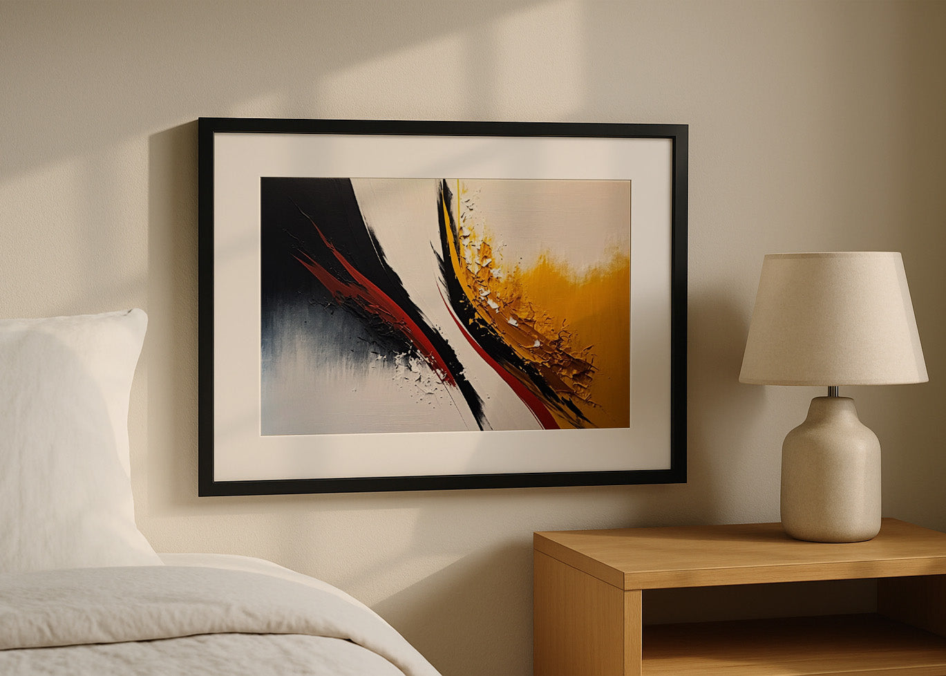 Cuadro Fusión de colores abstracto