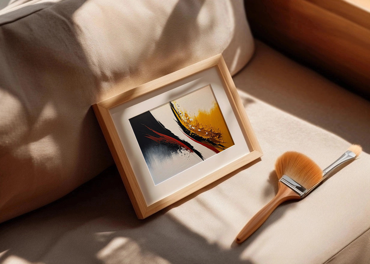 Cuadro Fusión de colores abstracto