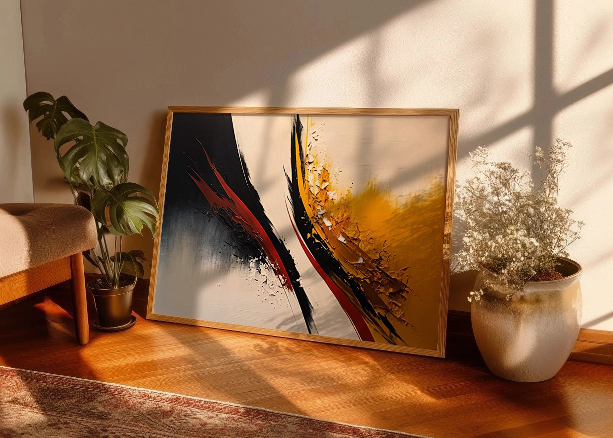 Cuadro Fusión de colores abstracto