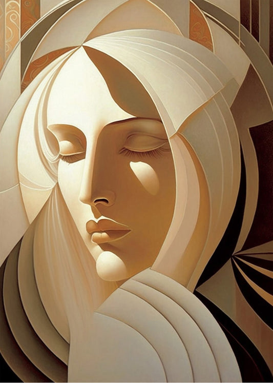 Cuadro Rostro enigma de mujer