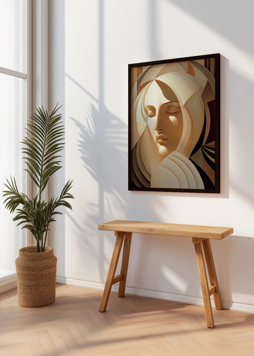 Cuadro Rostro enigma de mujer