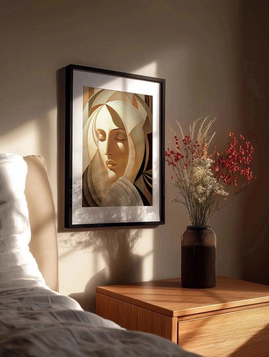 Cuadro Rostro enigma de mujer