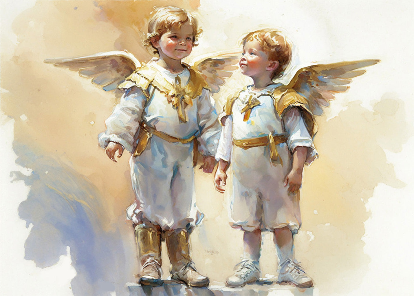 Cuadro Los ángeles también fueron niños
