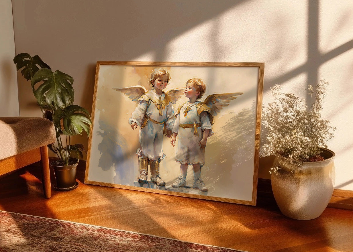 Cuadro Los ángeles también fueron niños