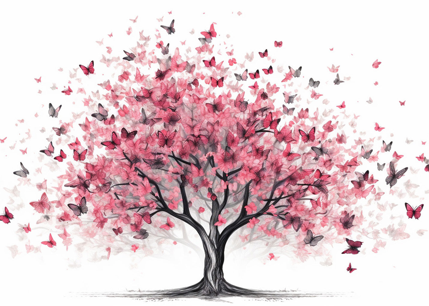 Cuadro Árbol de mariposas