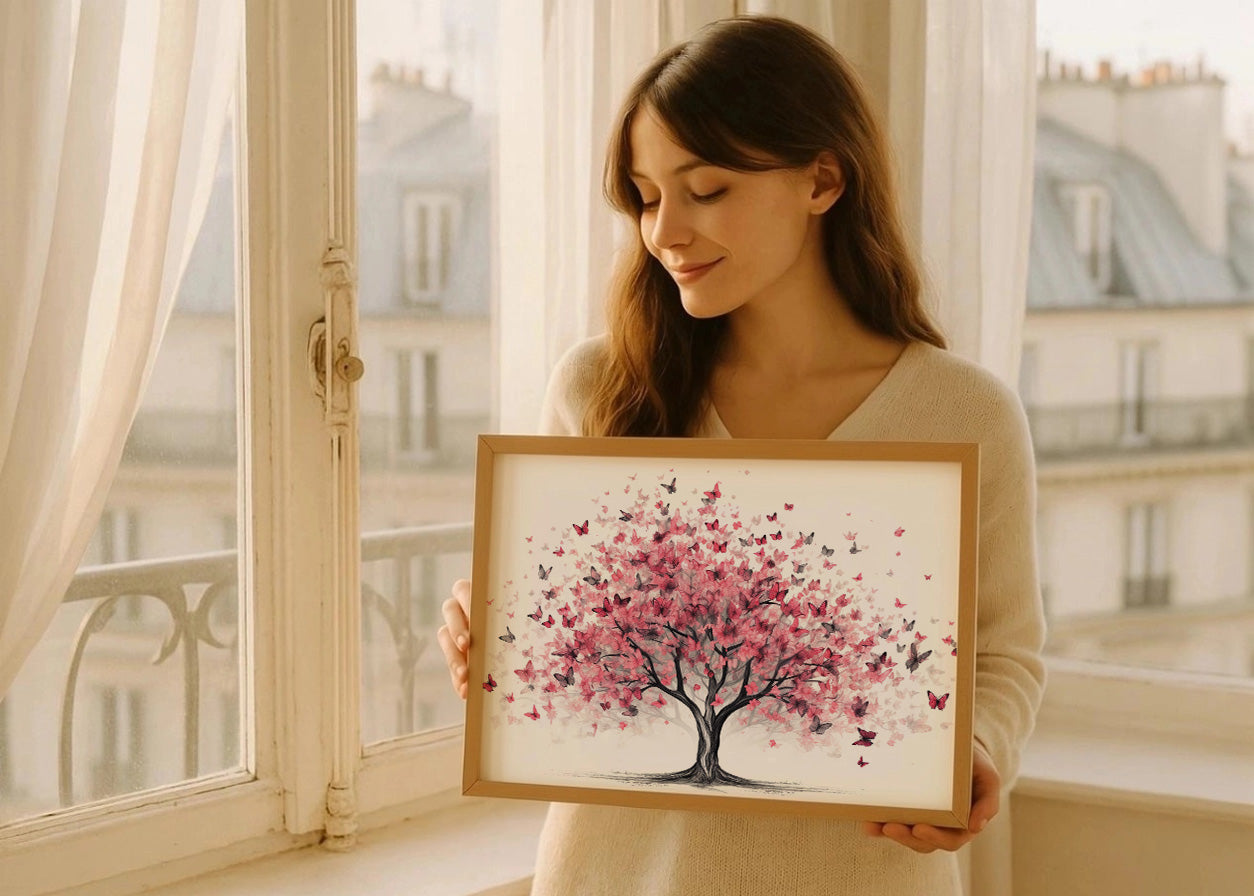 Cuadro Árbol de mariposas