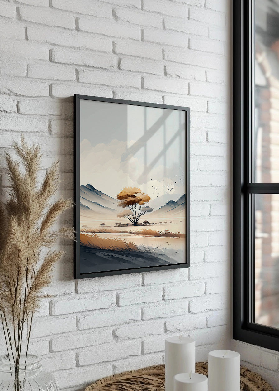 Cuadro El árbol solitario