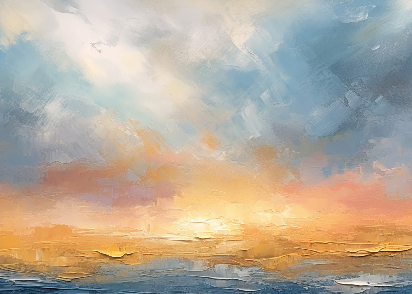 Cuadro Atardecer abstracto