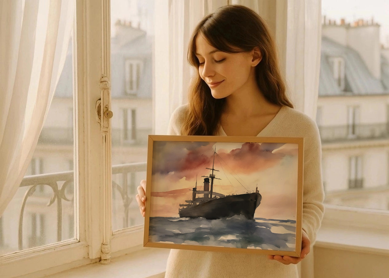 Cuadro Barco navegando