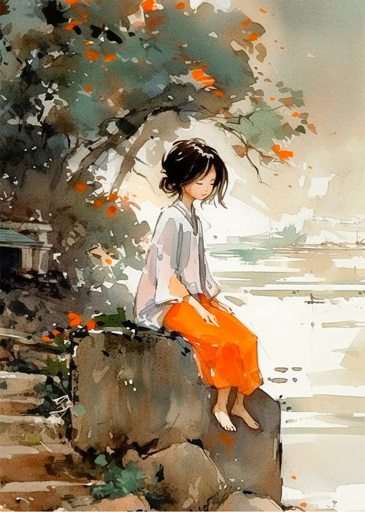 Cuadro Chica de aldea