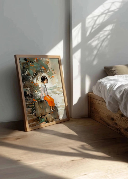 Cuadro Chica de aldea