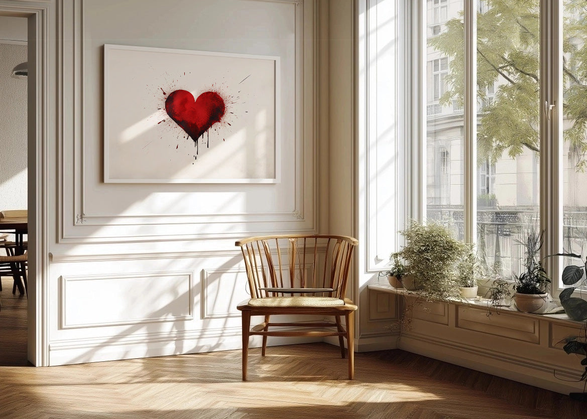 Cuadro Red heart