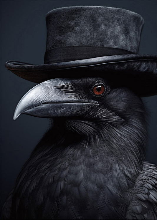 Cuadro Cuervo espía