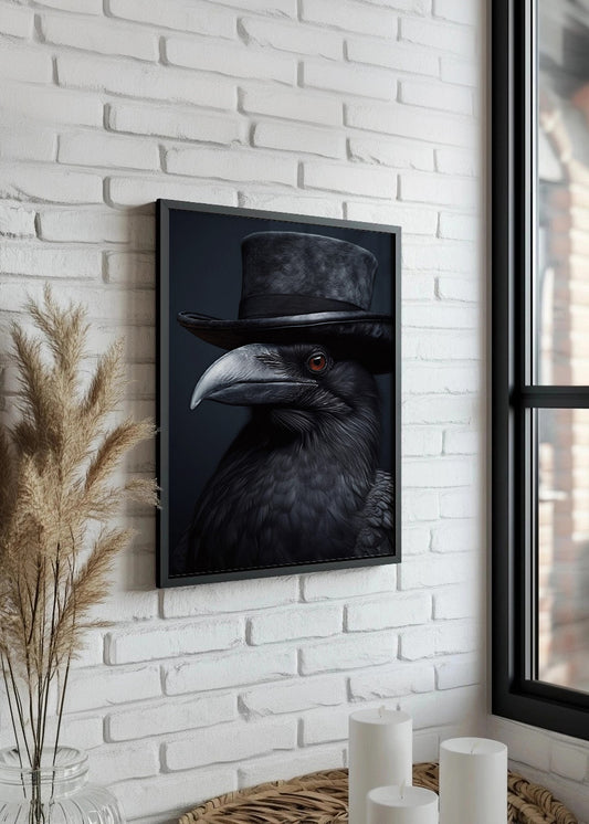 Cuadro Cuervo espía