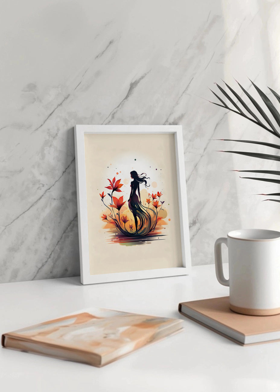 Cuadro Dama de las flores