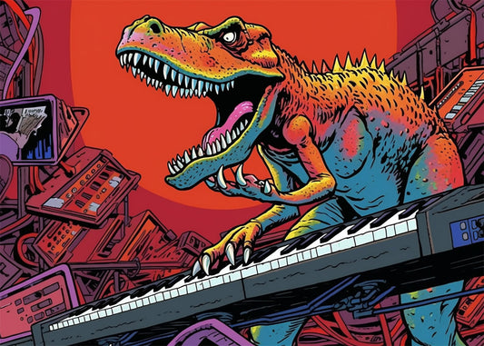 Cuadro Rex a lo rock and roll