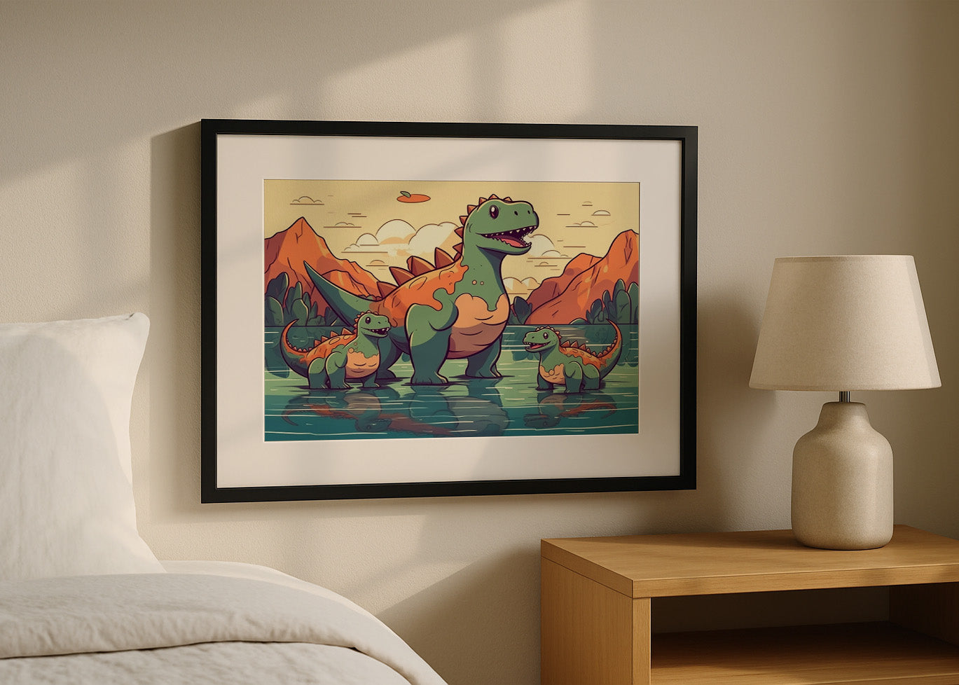 Cuadro Dinosaurios en familia