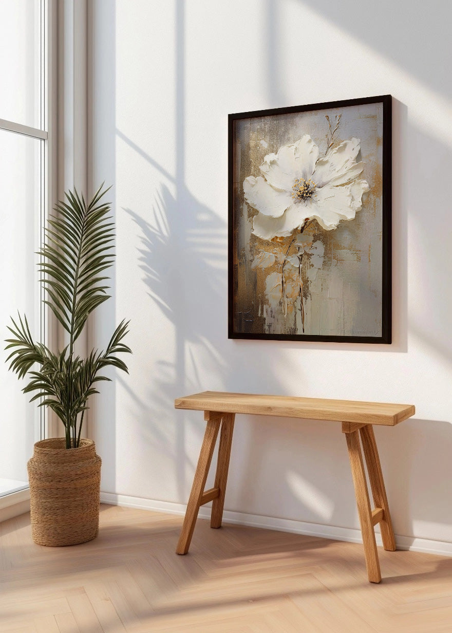 Cuadro Flor blanca